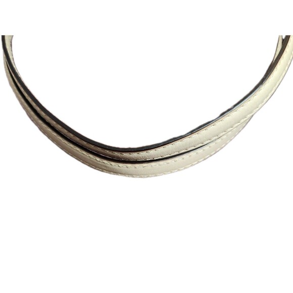 Michael Kors Jet Set Travel Medium Saffiano Leather Top-Clip Tote Bag in White - Picture 7 of 13